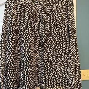 J. Crew Black and White Patterned Blouse XXL